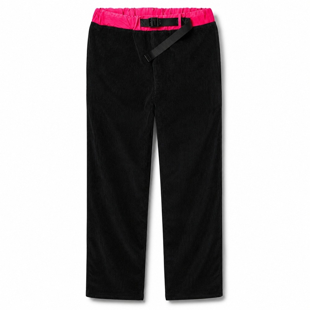 CNCPTS Beach Pant Black Pink Corduroy Pants Size L NWT